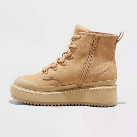 Universal Thread  Women's Kayson Winter‎ Beige Boots - Picture 2 of 4